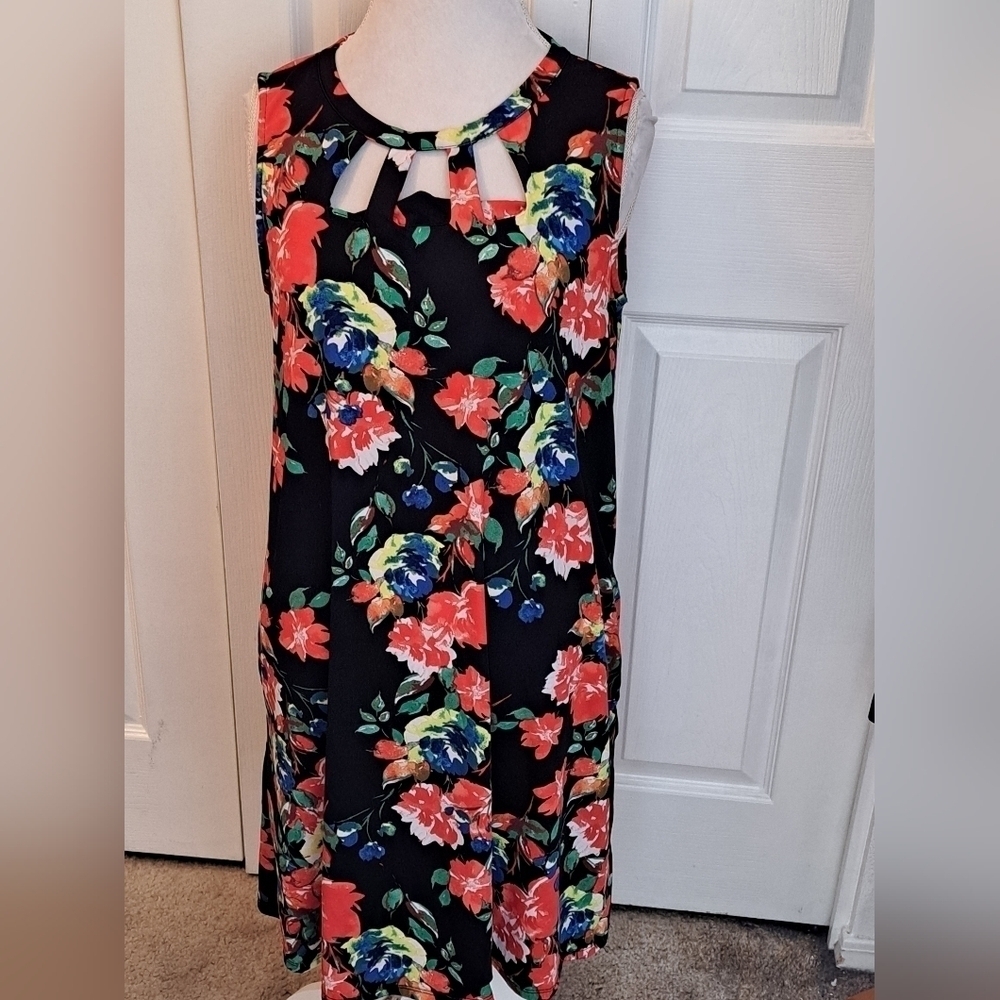 Apt 9 Sleeveless Floral Dress Size L